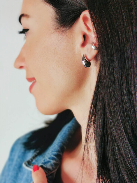 Drops stainless steel earrings