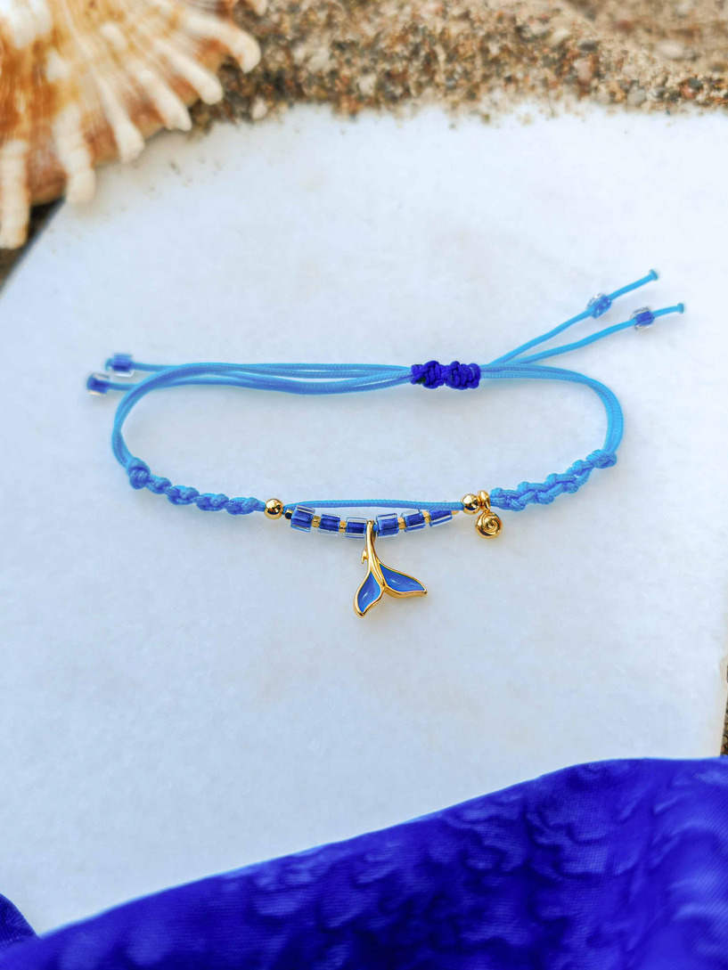 Blue mermaid bracelet