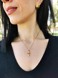 Black Cross necklace