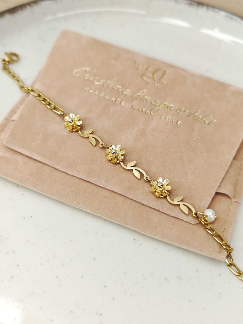 Bloom stainless steel bracelet