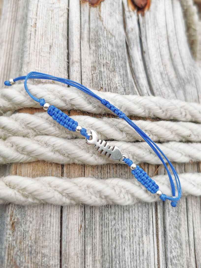 Fishbone men bracelet