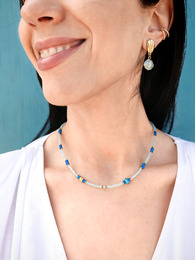 Blue lake necklace