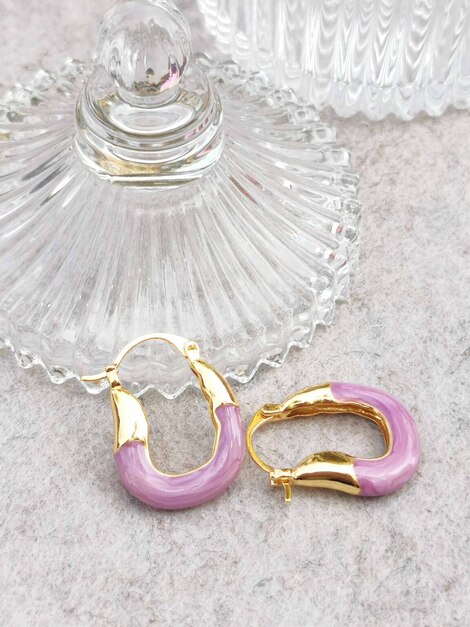 Violetta stainless steel earrings