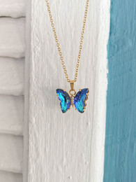 Blue Mariposa necklace