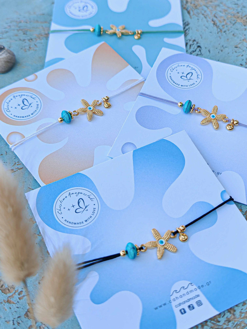 Starfish golden bracelet