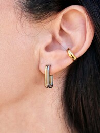 Bars stainless steel earrings