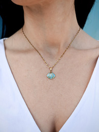Seashell stainless steel necklace