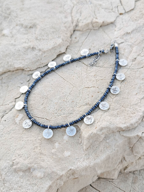 Gypsy silver anklet