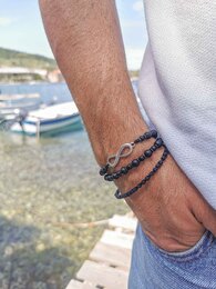 Infinity men bracelet