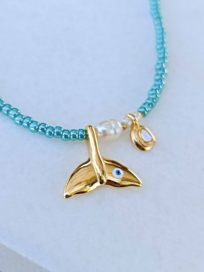 Aqua necklace