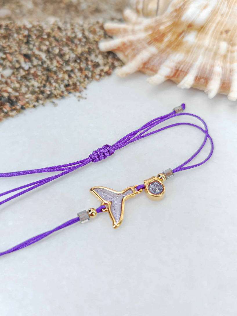 Purple mermaid bracelet