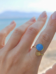 Ocean stainless steel ring
