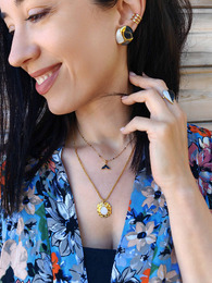 Calypso black necklace