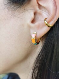 Happiness stainless steel hoops