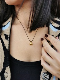 Ftou ftou leather necklace