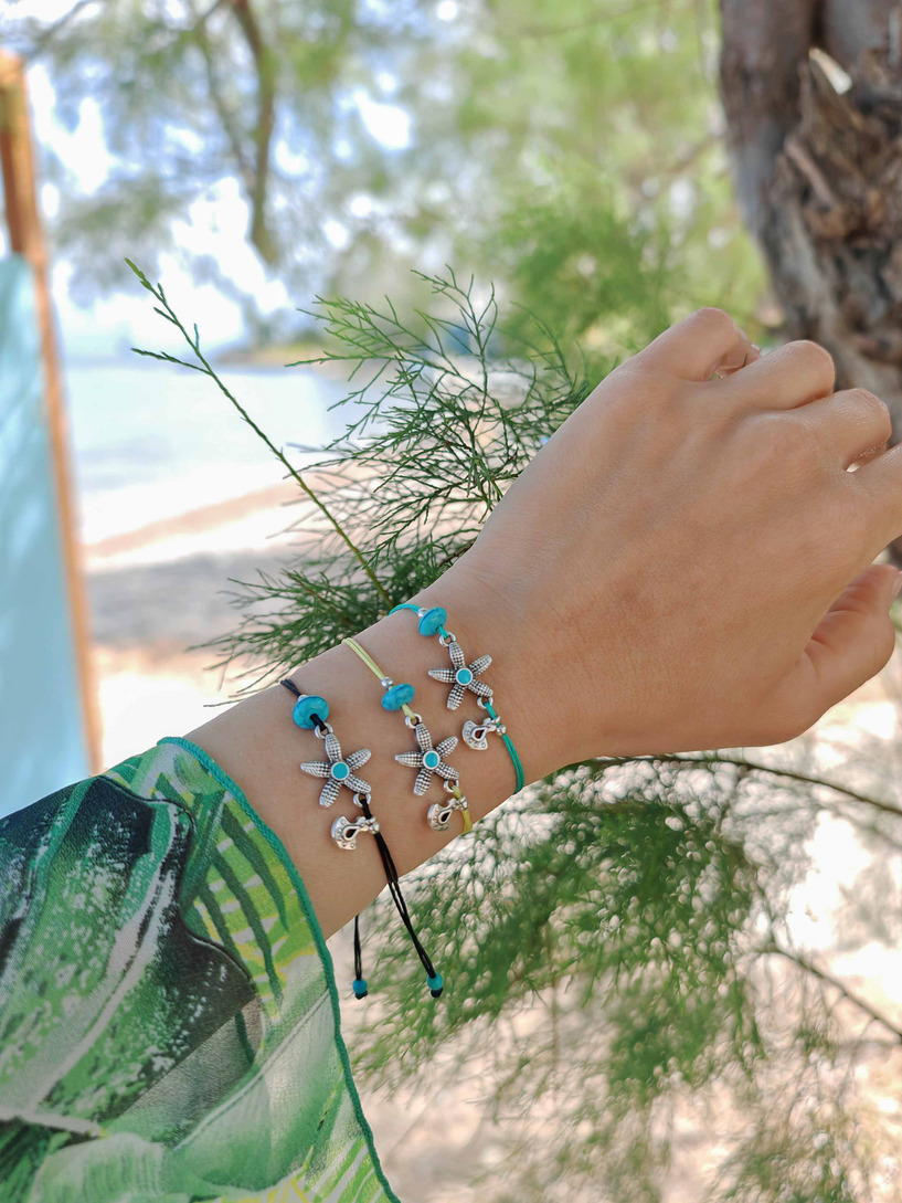 Starfish silver bracelet