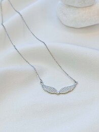 Angel silver necklace