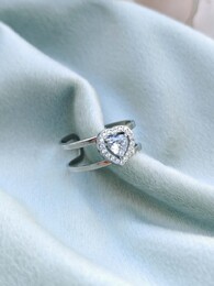 Love me stainless steel ring