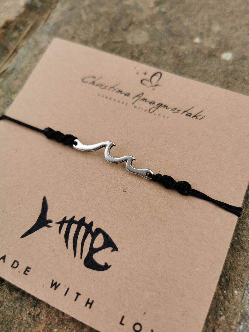 Wave men bracelet