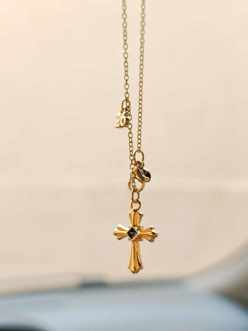 Cross Car Charm