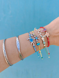 Hammer bangle bracelet