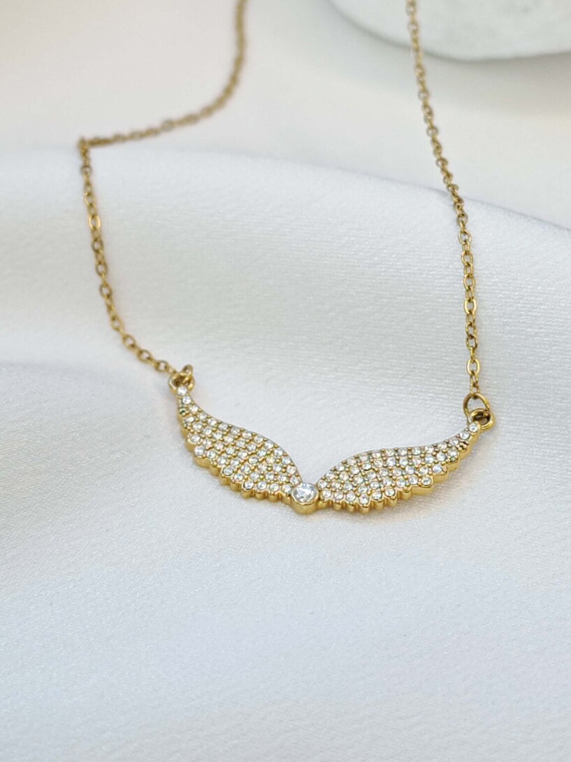Angel golden necklace