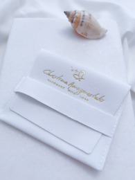 White Velvet pouch