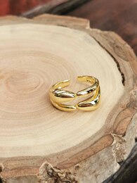 Bamboo stainless steel ring