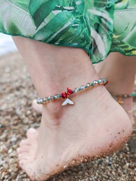 White mermaid anklet