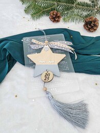 Sleepy grey star charm