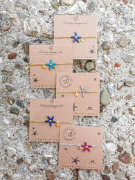 Starfish macrame bracelet