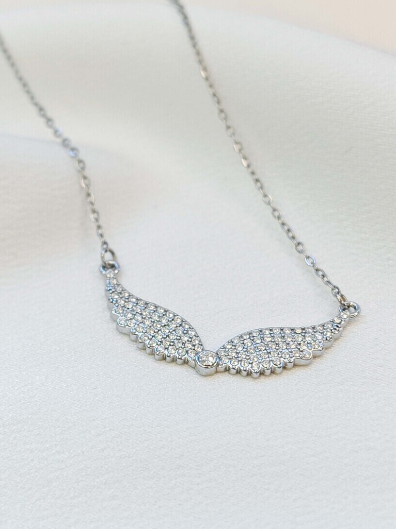 Angel silver necklace