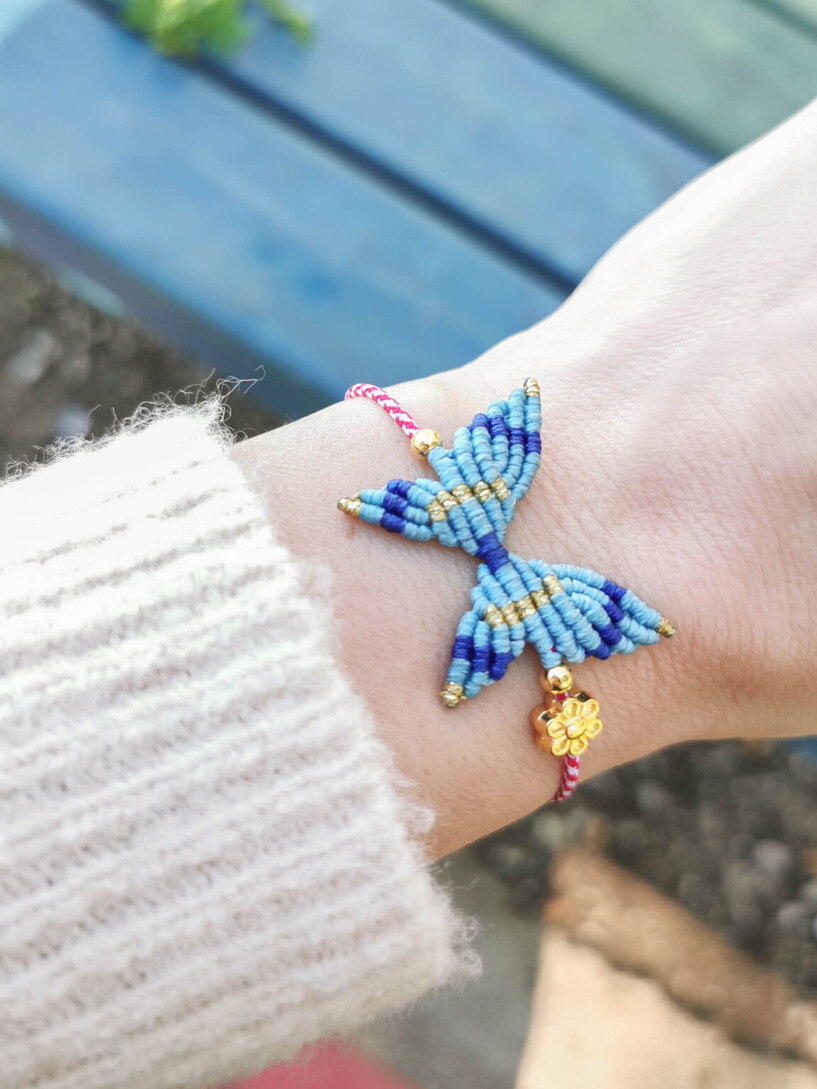 Butterfly macrame martaki