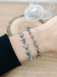 Stars stainless steel bracelet