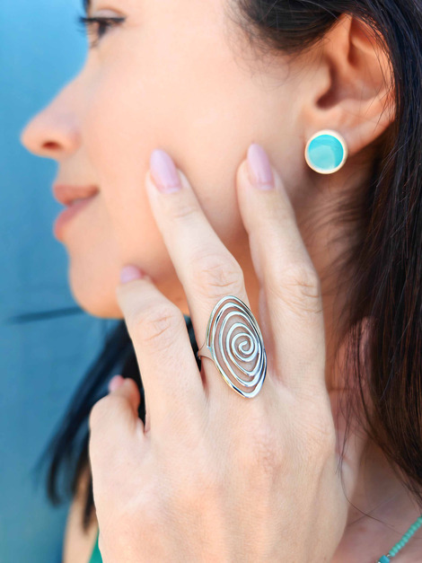 Spiral stainless steel ring