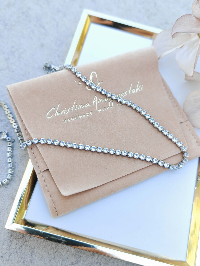 Railway stainless steel necklace