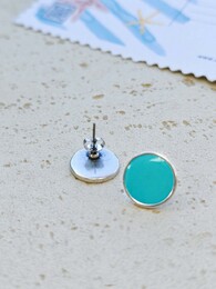 Blue candy earrings