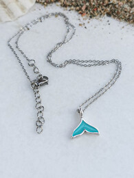 Blue mermaid necklace