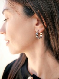 Estrellas stainless steel hoops