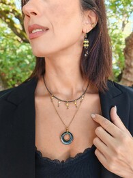 Hematite earrings