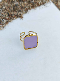 Violet stainless steel ring