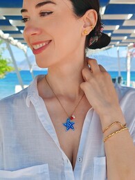 Murano starfish necklace 