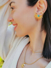 Sun rays earrings