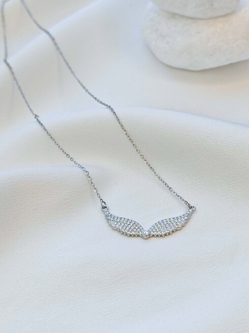 Angel silver necklace