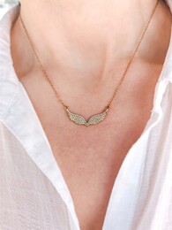 Angel golden necklace