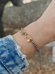 Cat on the moon bracelet