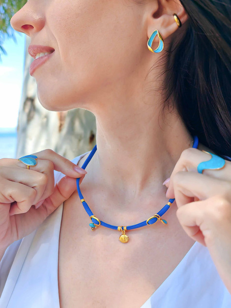 Blue lagoon necklace