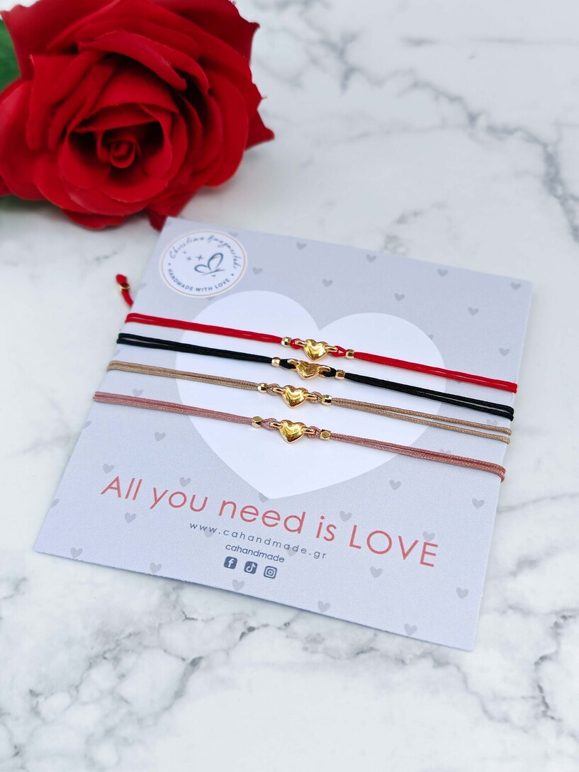 Valentine heart bracelet