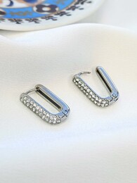 Square shinny earrings 