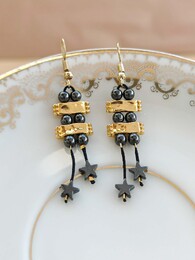 Hematite earrings